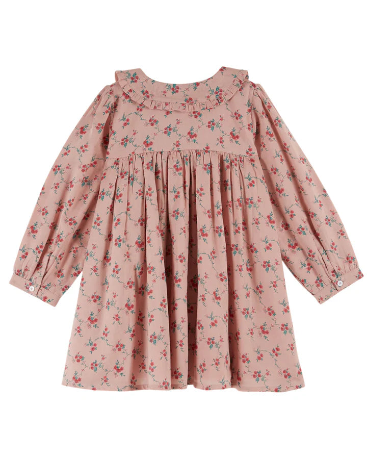 Emile et Ida Collared Floral Dress, Aster