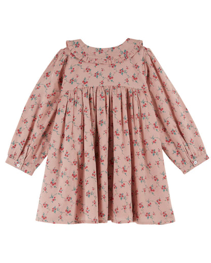 Emile et Ida Collared Floral Dress, Aster
