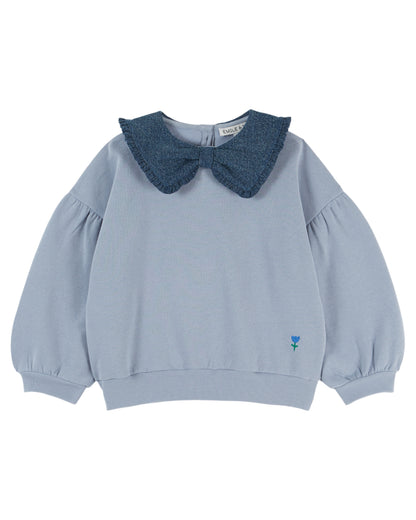 Flounce Collar Sweatshirt, Lac