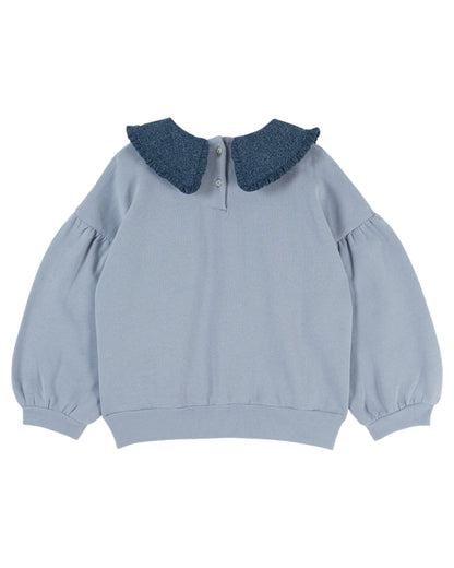 Flounce Collar Sweatshirt, Lac