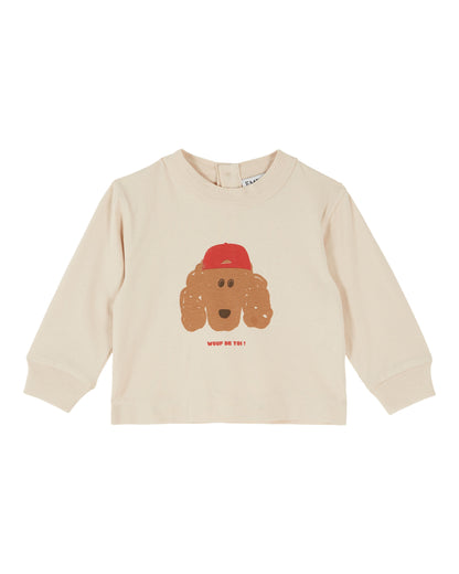 Dog Printed T-Shirt, Farine
