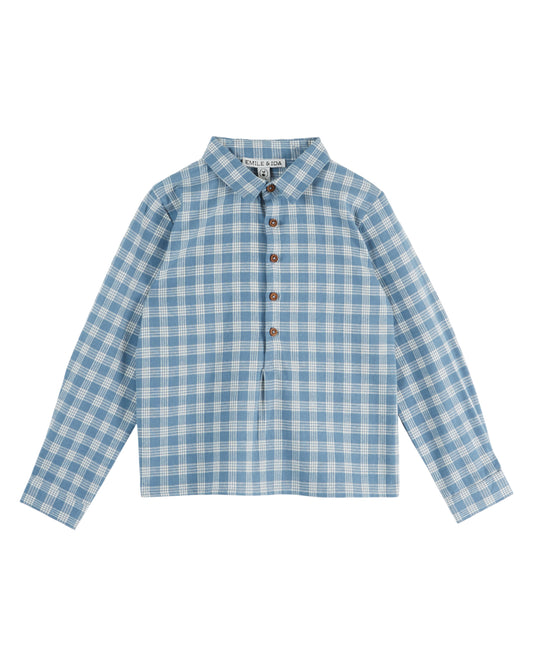 Gingham Shirt, Blue and White Checks