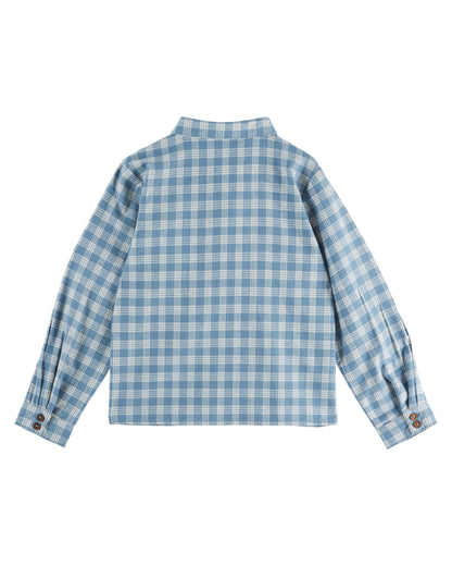 Gingham Shirt, Blue and White Checks