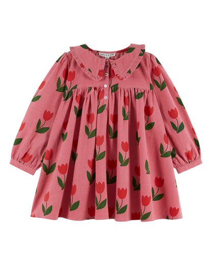 Flounce Collar Dress, Grande Tulip