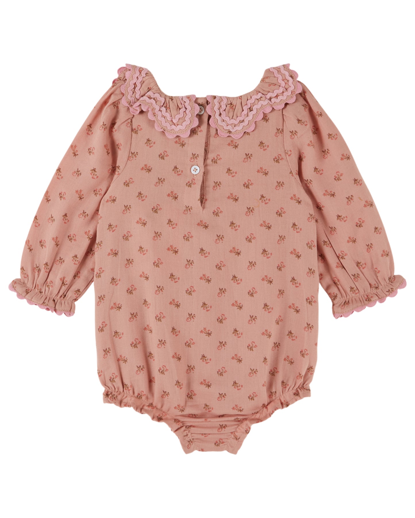 Printed Pleated Romper, Rosemary