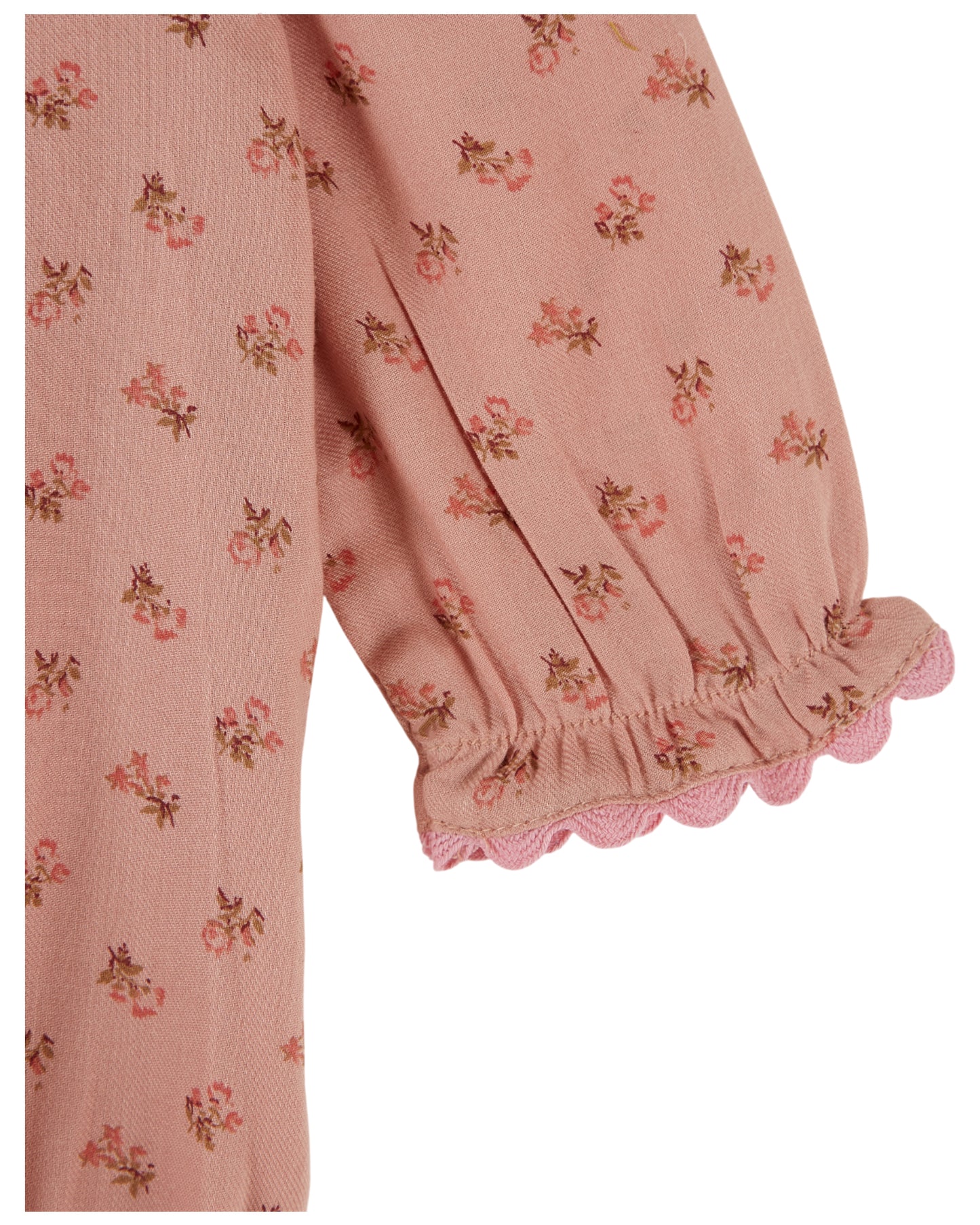 Printed Pleated Romper, Rosemary