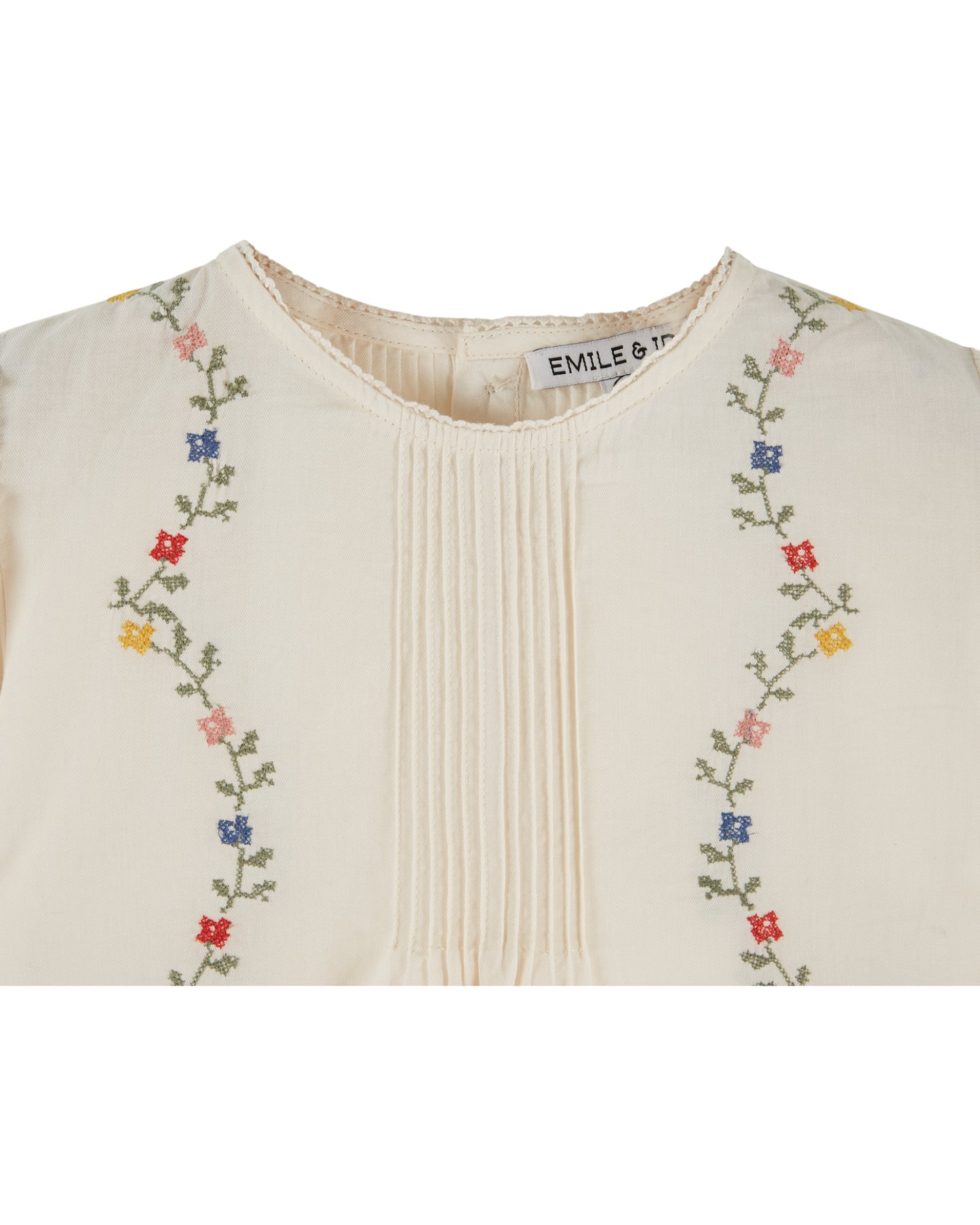 Cross Stitch Blouse, Ecru
