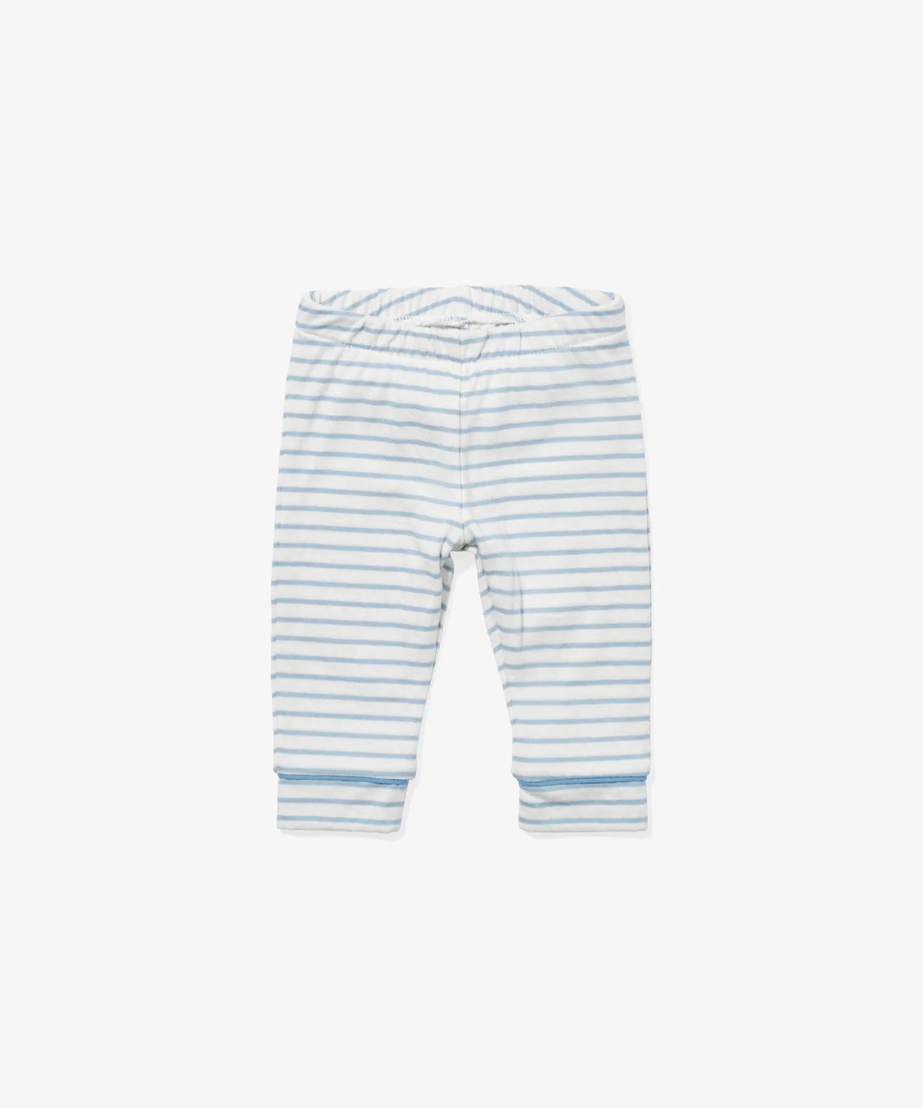 Andy Baby Legging, Dusty Blue Mini Stripe