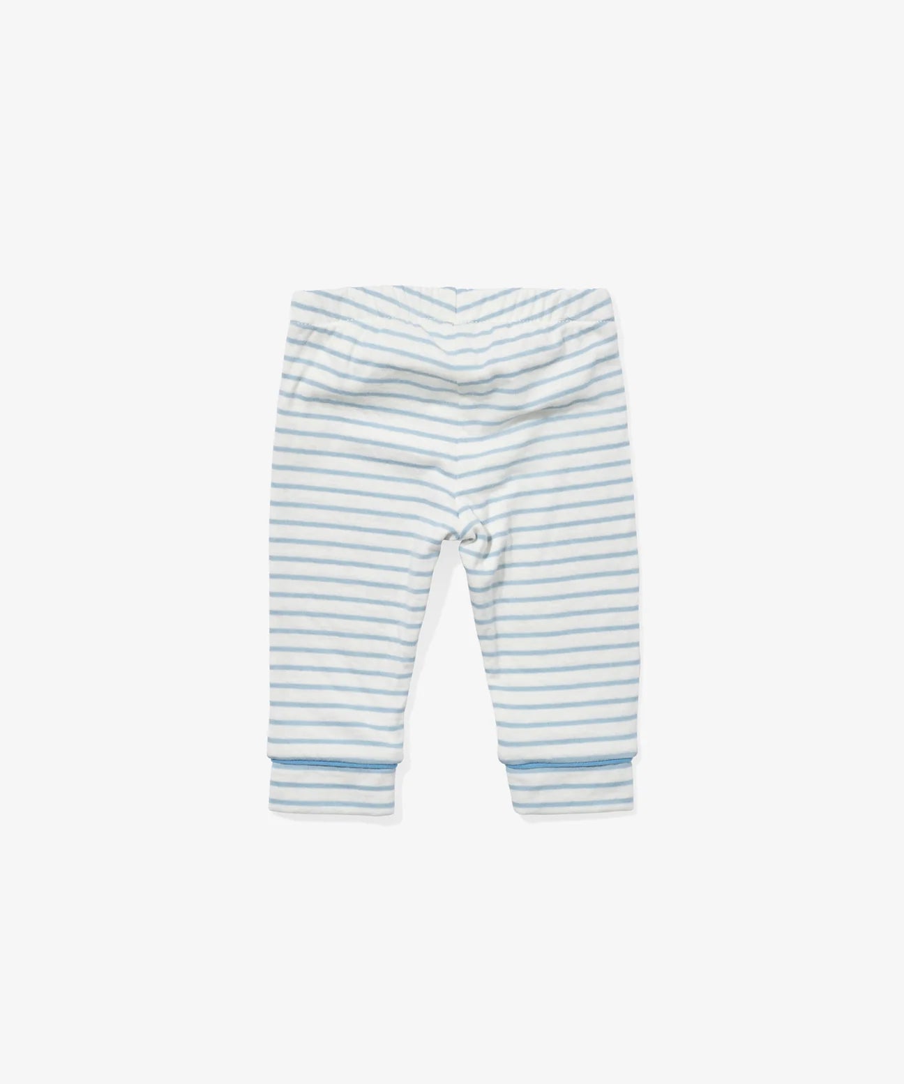 Andy Baby Legging, Dusty Blue Mini Stripe
