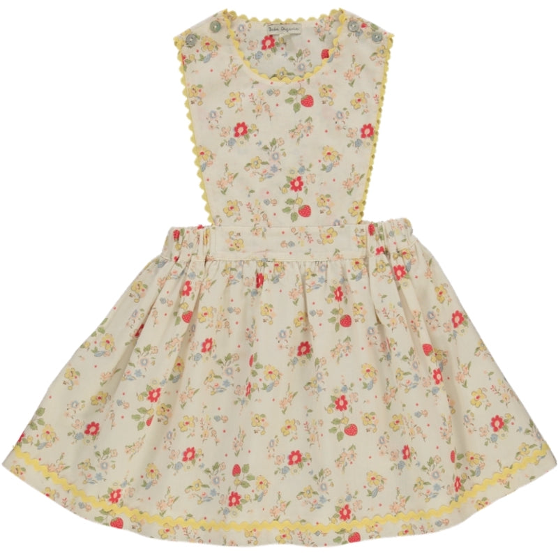Annice Apron Dress, Strawberry Field