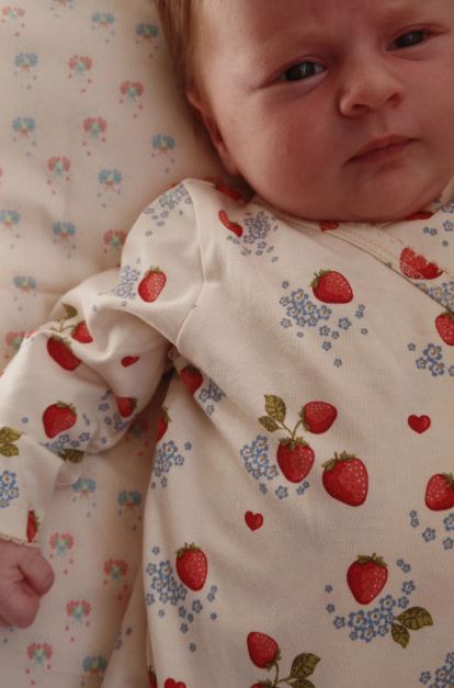 Basic Newborn Onesie Gots, Marmalade
