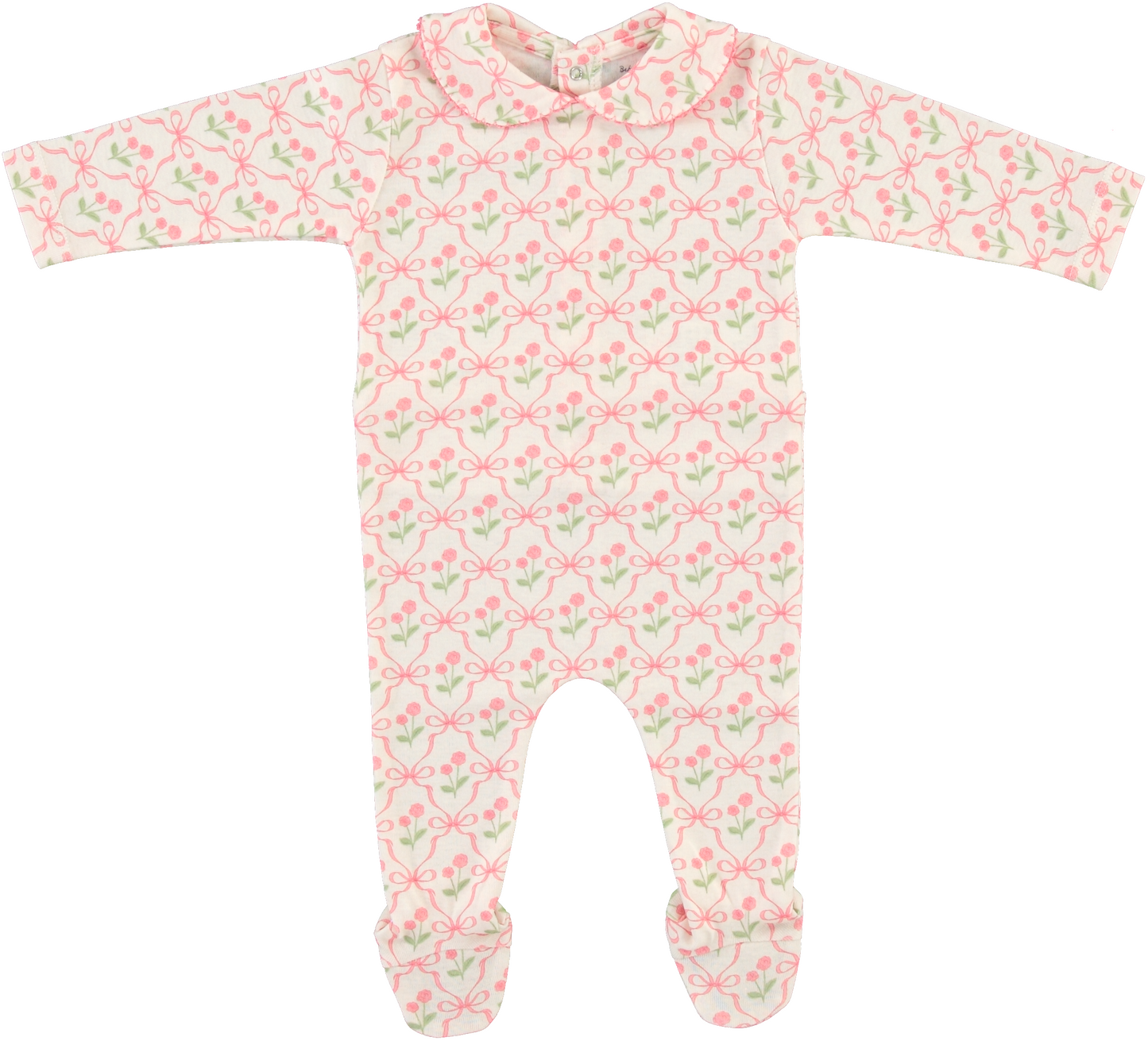 Blossom Collar Overall, Geometric Bows