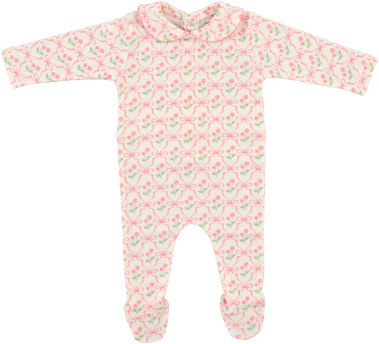 Blossom Collar Overall, Geometric Bows