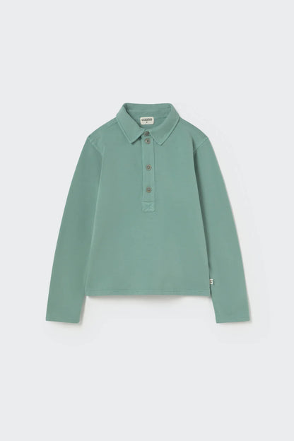 Soft Brushed Fleece Collar Sweatshirt, Arctic Blue