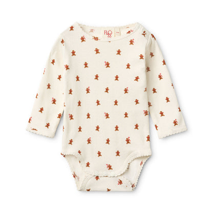 Charlie Onesie and Pant Set, Gingerbread Dot