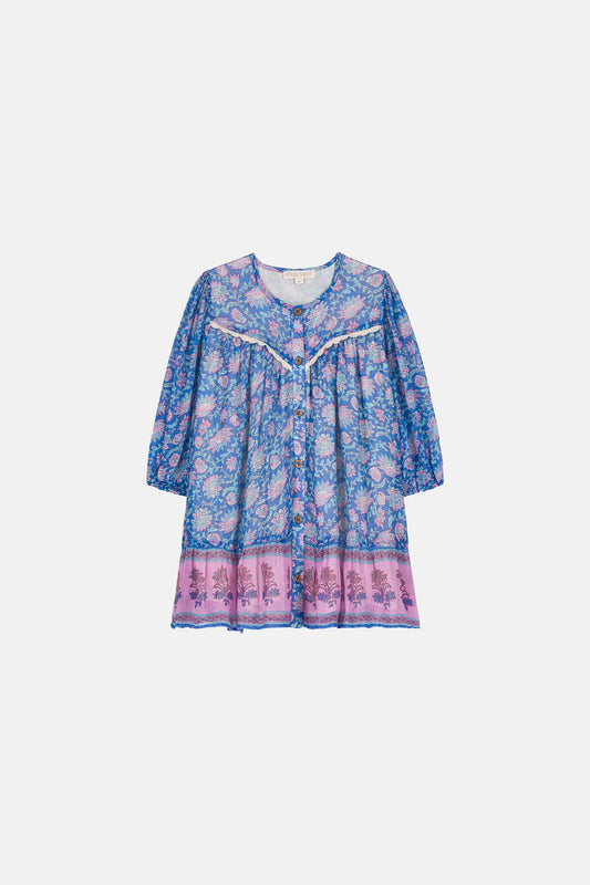 Conny Dress, Blue Capri Cove