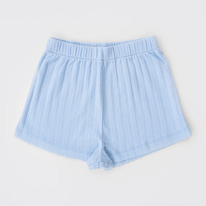 Everyday Shorts, Cornflower Blue Pointelle