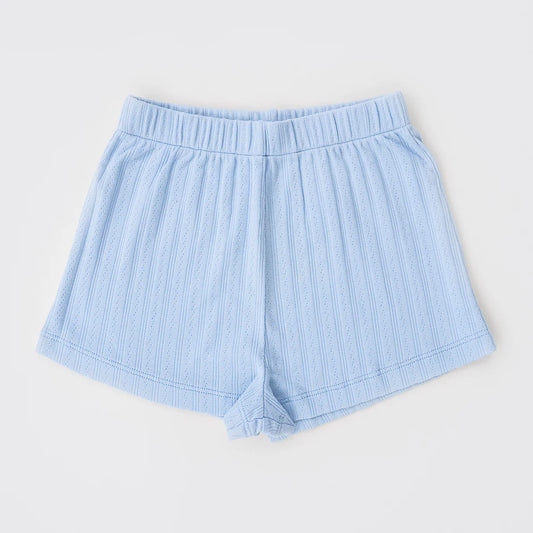Everyday Shorts, Cornflower Blue Pointelle
