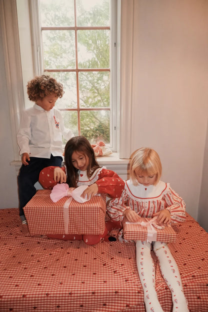 Noelle Dress, Holiday Stripe
