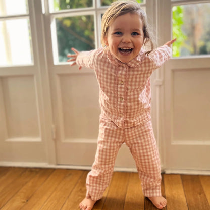 Isidore Pajamas, Pink Gingham