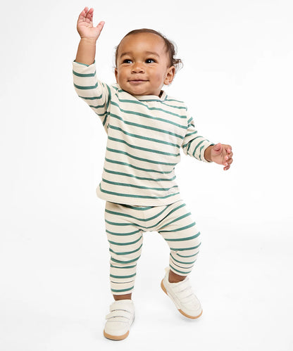 Edward Baby T-Shirt, Pine Stripe