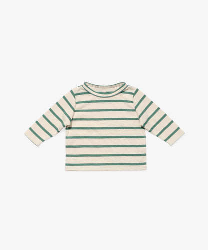 Edward Baby T-Shirt, Pine Stripe