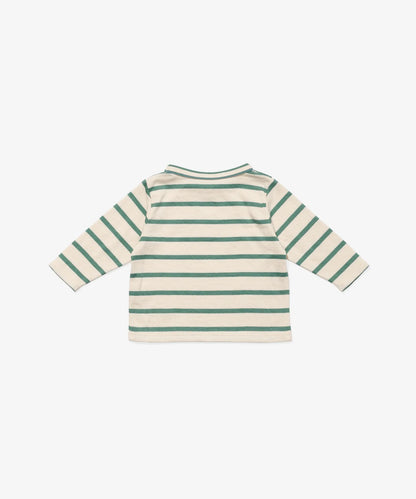 Edward Baby T-Shirt, Pine Stripe