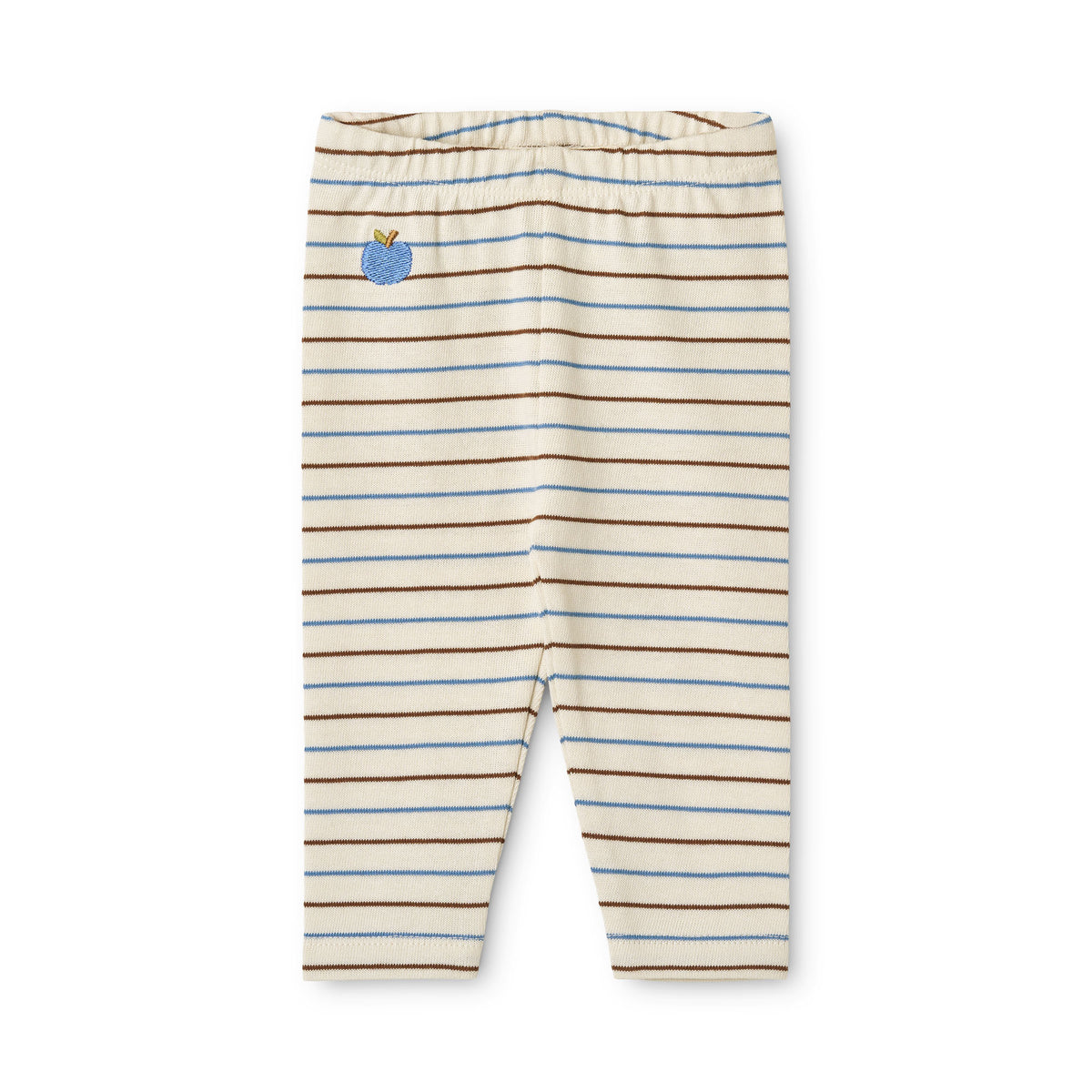Emil Onesie and Pant Set, Brown-Blue Stripe