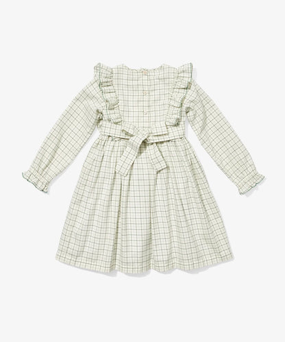 Emily Dress, Green Tattersall