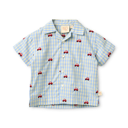 Albert Shirt, Blue Gingham