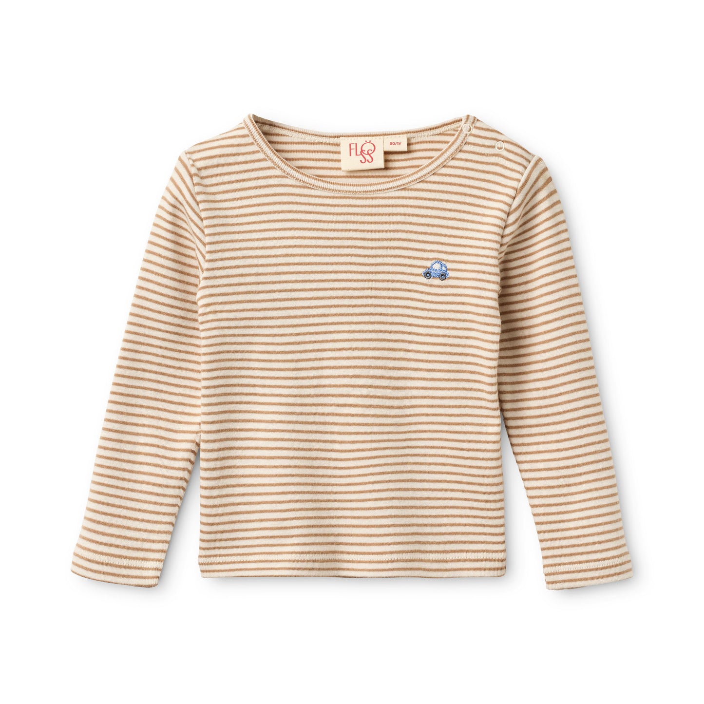 Fresa T-Shirt, Light Brown Stripe