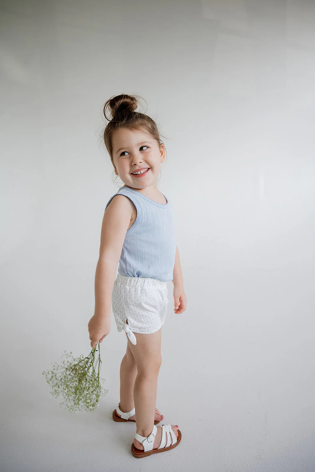Penny Shorts, Cornflower Tulips