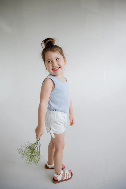 Penny Shorts, Cornflower Tulips