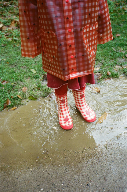 Iris Raincoat, Berry Gingham