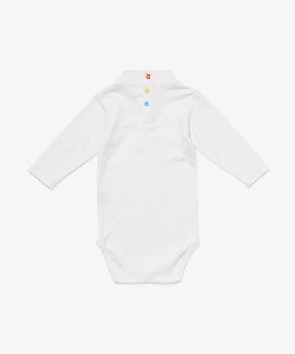 Frank T-Neck One Piece, Vanilla Piping