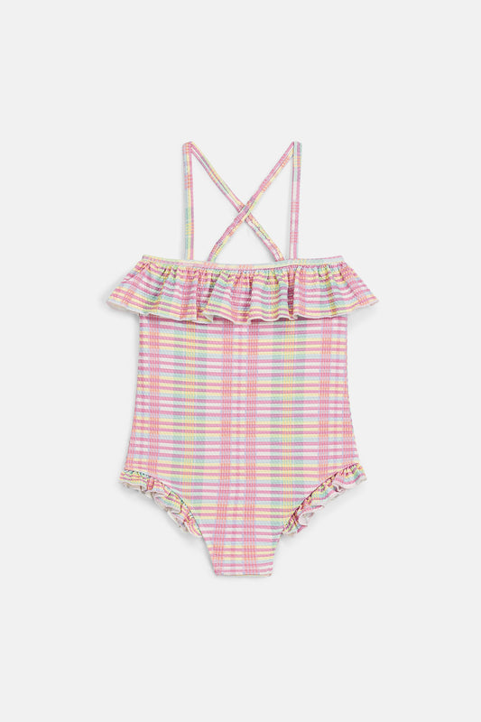 Bathing Suit Jovana, Pink Island Checks