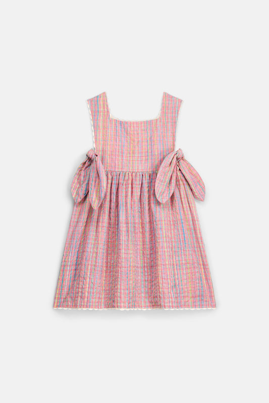 Dress Aloisa, Pink Pomelo Checks