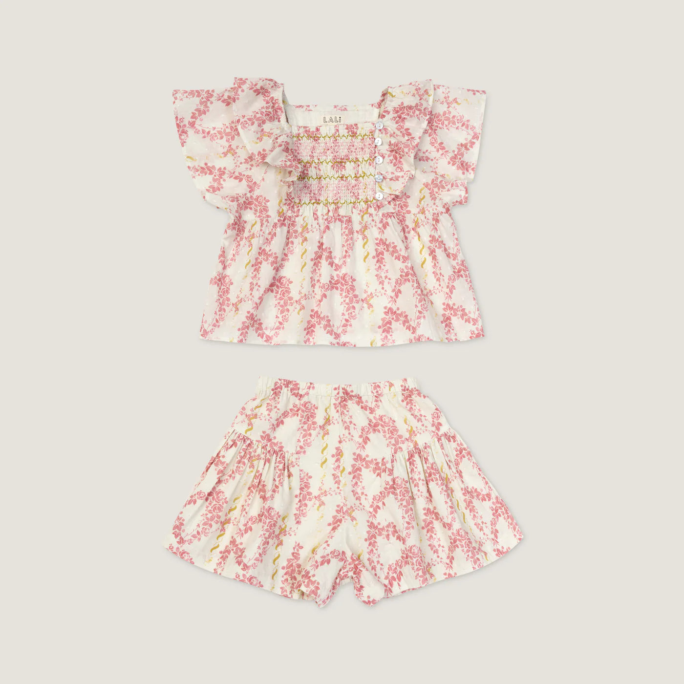 Lucia Short Set, Climbing Roses
