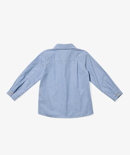 Jeffie Shirt, Blue Pinstripe