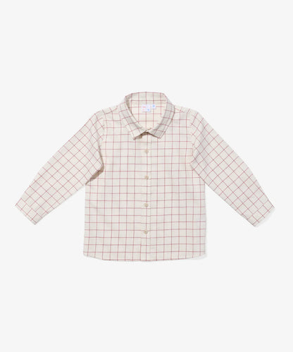 Jeffie Shirt, Pomegranate Plaid