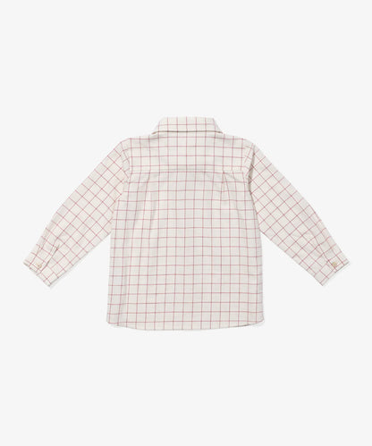 Jeffie Shirt, Pomegranate Plaid