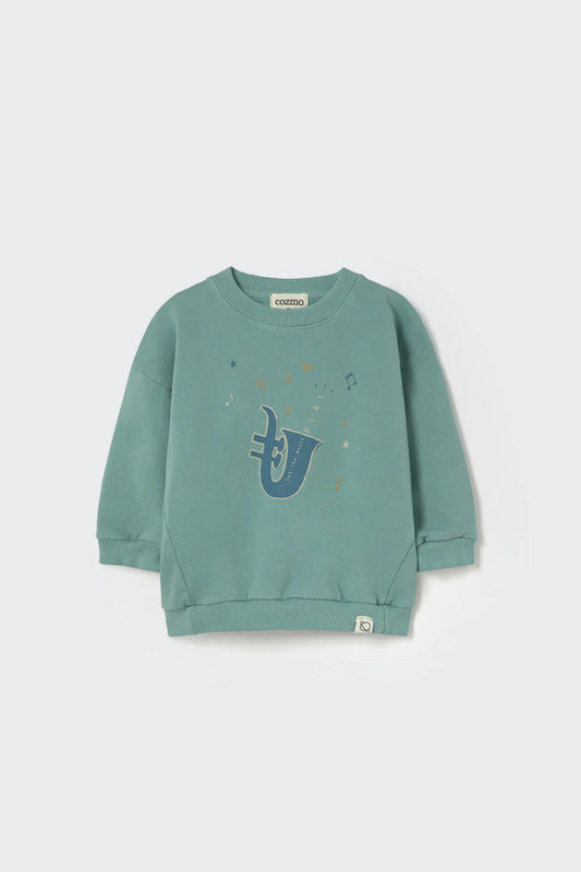 Soft Brushed Fleece Sweatshirt, Arctic Blue