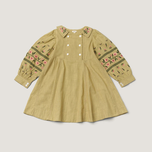 Gemma Dress, Faded Moss