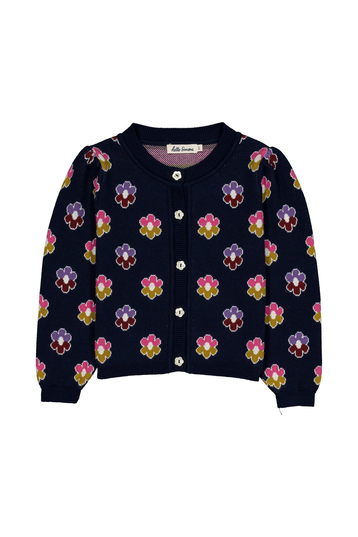 Lison Cardigan, Rainbow Flower