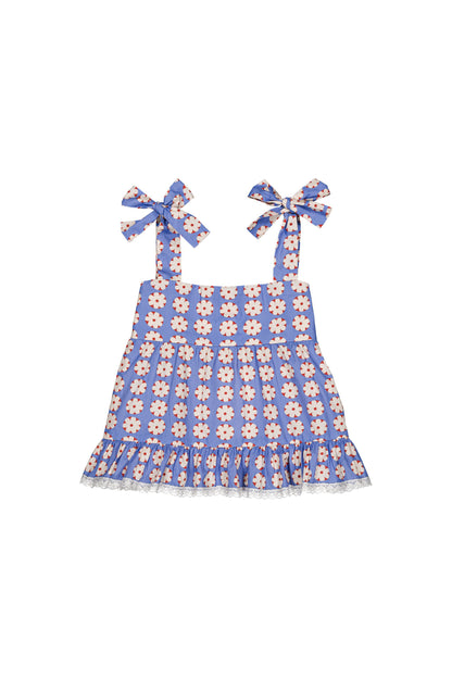 Lucie Blouse, Pomponette Blue