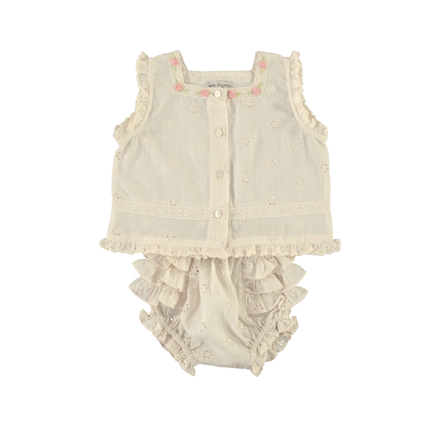 Luna Baby Set, Antique Lace