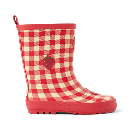 Misty Rain Boots, Berry Gingham