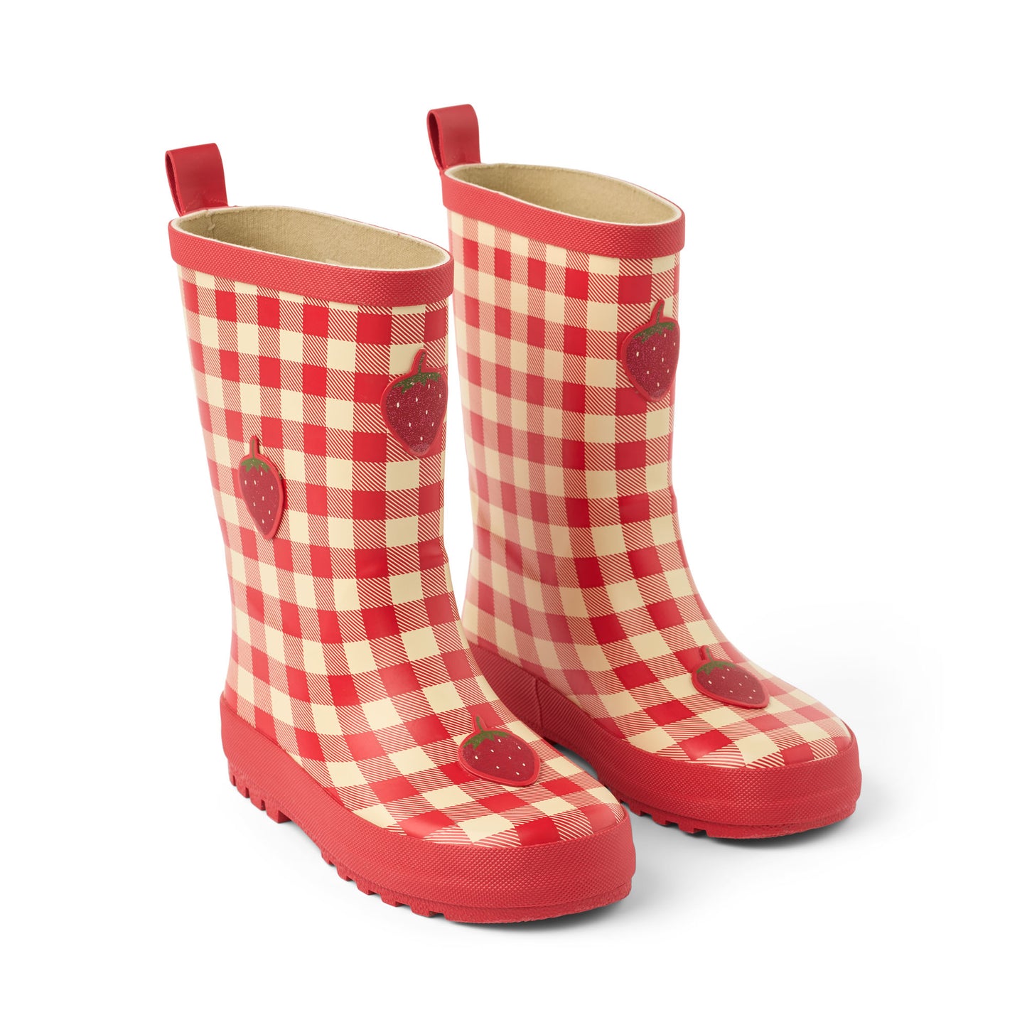 Misty Rain Boots, Berry Gingham