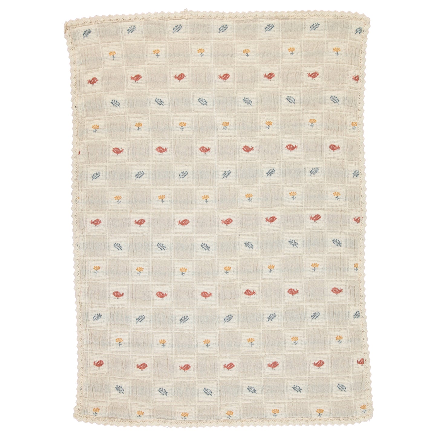 Bebe Organic Nature Blanket, Earthy Patchwork
