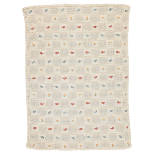 Bebe Organic Nature Blanket, Earthy Patchwork